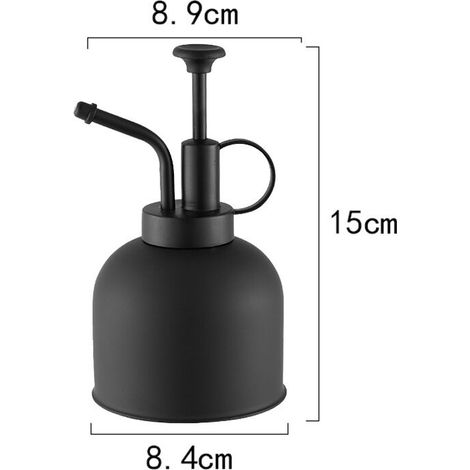 royaluxe -304 acier inoxydable arrosage de fleurs pot douche fleur givré noir Petit jet d'eau pot pulvérisateur (1/5)