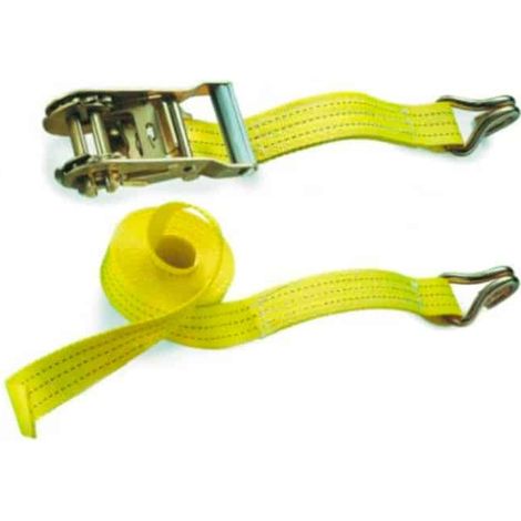 Cinghia cricchetto ganci barca camper moto carichi gancio j 4,5 ton 50mm 8,5 mt 892