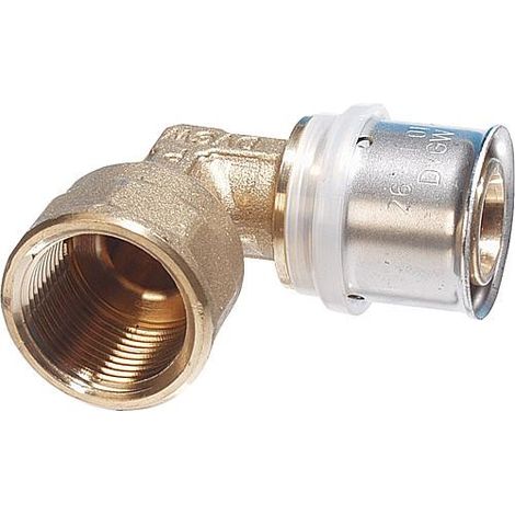 Raccord à compression contour TH multicouche coude de transition femelle, 18x2mm - 1/2" (1/4)