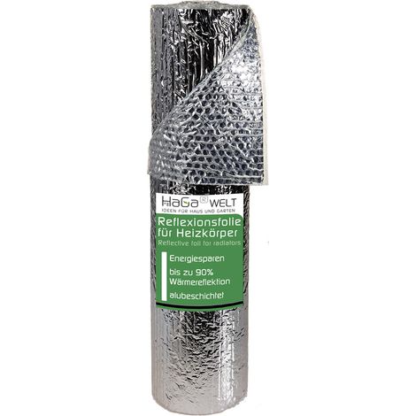 HaGa® Heizkörper Reflexionsfolie 0,6m x 12,5m Isoliermatte (1/4)