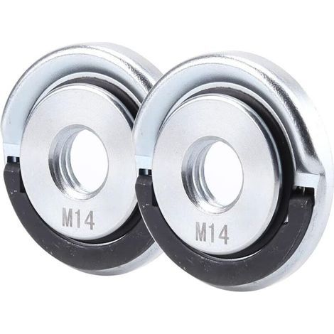 Écrou Serrage Rapide pour meuleuse d'angle électrique Partie de M14 Filetage Remplacement Angle Meuleuse Intérieur (2 ensembles) (1/5)