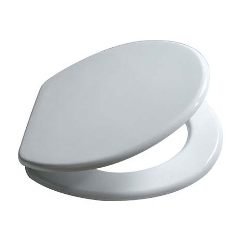 Sedile WC Domus MDF Bianco 5 Pezzi Coprivaso Copriwater 5 Pezzi