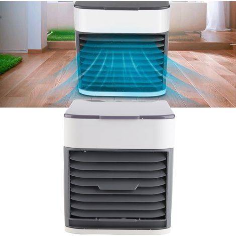 Refroidisseur d'air USB portable 500ml, climatiseur évaporatif silencieux avec humidification et lumière LED, idéal pour bureau et chambre (1/4)