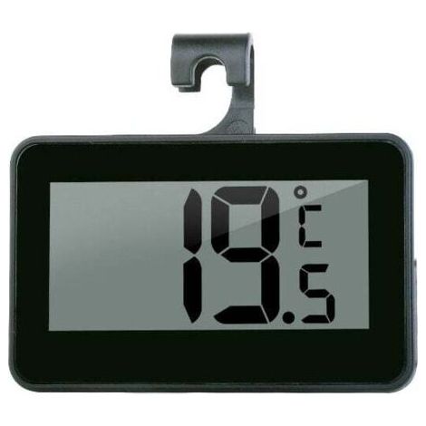 BUNTHAUS PA Thermomètre numérique LCD, thermomètre de refroidissement idéal, petit et maniable, noir, 626712 mm (1/4)
