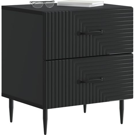 Maison Exclusive - Nachttisch Schwarz 43 x 34,5 x 47,5 cm Holzwer