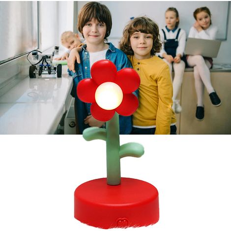 Jouet lumineux tournesol mignon et adorable, veilleuse à faire soi-même, lampe artisanale en colle à beurre, rouge (1/5)