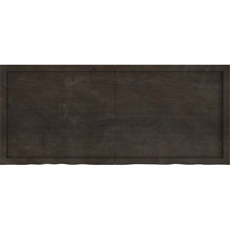 Étagère murale,Étagère flottante marron foncé bois chêne massif traité CFW29218 (1/5)