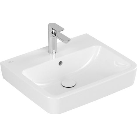 Villeroy & Boch O.novo - Lavabo 550x460 mm, avec trop-plein, trou pour robinet, blanc alpin 4A415501 (1/5)
