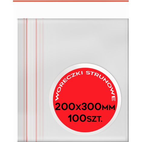 SACCHETTI CON CHIUSURA A ZIP 200/300 100 pezzi