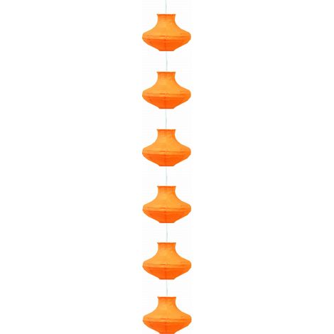 Lampadario Candellux GRIFF 6xE14 arancio in carta 200cm (1/2)
