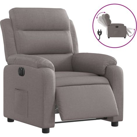 Maison Exclusive - Relaxsessel Elektrisch Taupe Stoff
