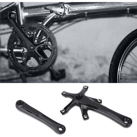 Pédalier VTT 170mm Noir en Alliage, Compatible Vélo Route - Pièce de Rechange (1/5)
