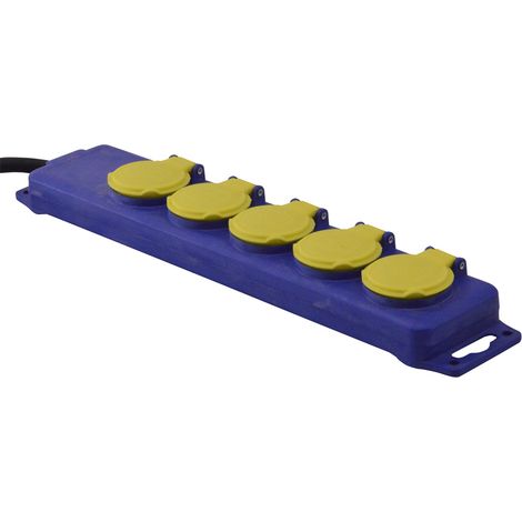 Bloc 5 prises étanche - 3x1.5mm² - I-Watts