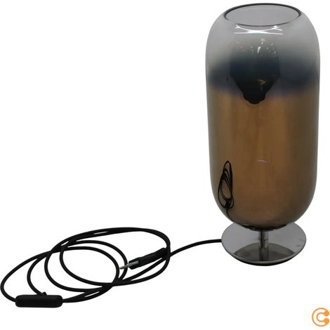 [GEBRAUCHT] B-Ware Tischleuchte Lampe Gople Mini Leuchte Glas Bronze Tischlampe E14 Led 34 Cm