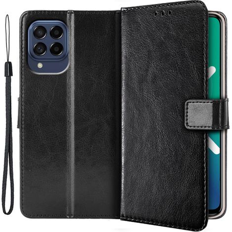 Étui portefeuille pour Samsung Galaxy M53 5G, noir (1/5)