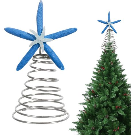 Étoiles Pour Cimes de Sapins de Noël Accessoire Décoratif pour Sapin de Pièce Maîtresse Décorative pour Fenêtre Chambre Salon Extérieur Fête (1/5)
