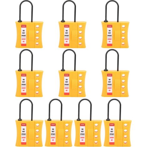 Cadenas de sécurité à isolation énergétique Zoternen, 10 pièces, 3 mm, en nylon durable, isolé, 4 trous (1/4)