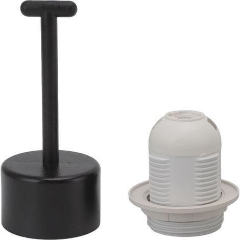Douille de Base de lumière E27, 10 pièces, noyau en cuivre, support de résistance à haute température avec manchon de lampe pour bricolage blanc. (1/5)