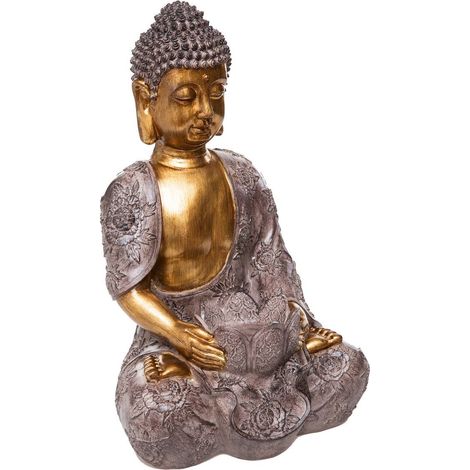 Buddha-Statuette - Kunstharz - H37 cm
