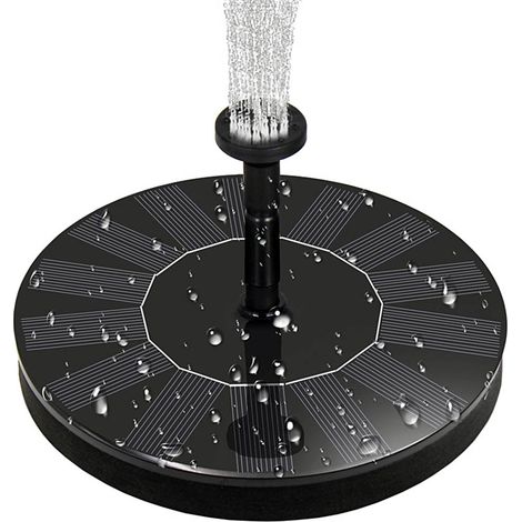 Solarbrunnen mit Pumpenfunktion für Vogelteich, kleinen Teich, Aquarium und Gartendekoration
