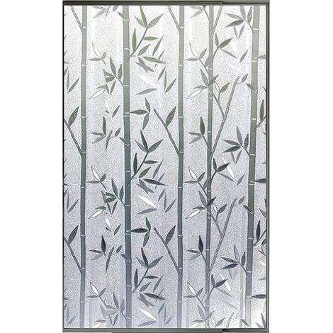 Film fenêtre anti regard autocollant Bambou 60x200cm pour vitre, vitrage, douche (1/4)
