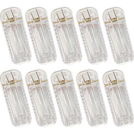 Lot de 10 pinces à cheveux acryliques transparentes, accessoires coiffure DIY, pince cheveux claire Style 3. (1/4)