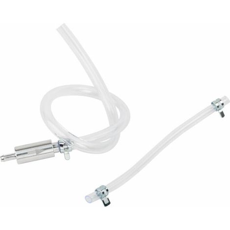 Kit de purge freins moto - Seringue aluminium, tuyau PVC, clapet anti-retour - Universel pour motos et voitures (1/4)