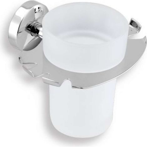 Novaservis Metalia 11 - Soporte para cepillos de dientes y vaso, cromo 0149,0 (1/2)