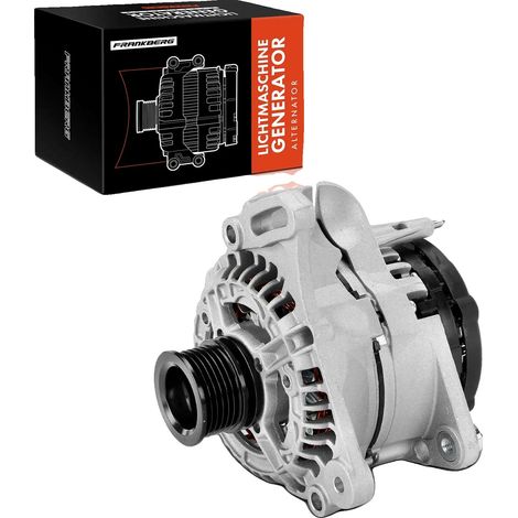 Generador para maquinaria ligera, 14 V, corriente de carga de 110 A, diámetro de polea de 50 mm, 6 ranuras, montaje directo. (1/5)