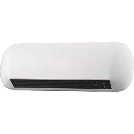 Purline – Chauffage mural céramique 2000 W – Télécommande – Système de sécurité surchauffe – Programmable – Pour surfaces jusqu'à 12m²