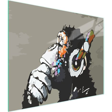 Schneidebrett aus Glas, 52x30, Musik (1/5)