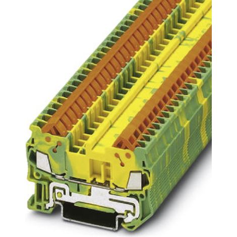 PHOENIX CONTACT QTC 1.5-PE LOT DE 50 BORNES DE CONNEXION RAPIDE VERT/JAUNE 2 CONNECTEURS 0,25 MM² - 1,5 MM² 5,2 MM DE LARGE