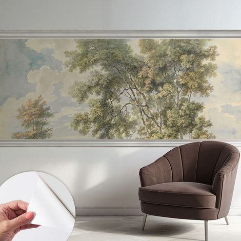 Papier peint autocollant adhésif avec imprimé motifs uniques apparence moderne Nature romantique 250x104 cm (1/5)