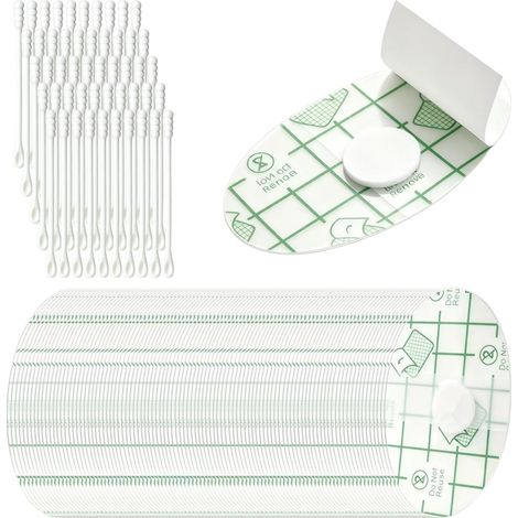 Autocollant Oreille Etanche, 100PCS Cache Oreille Piscine Enfant 5.3×8.1CM (1/5)