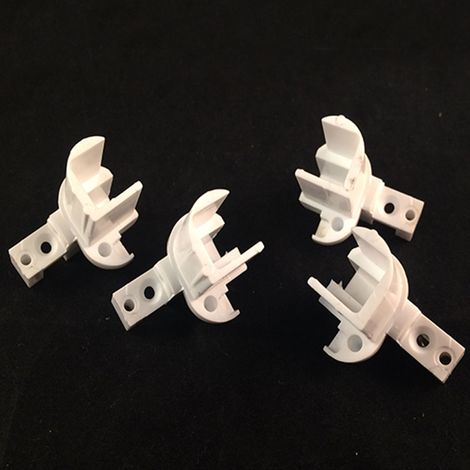 Kit Terminali Con Blocco Per Montanti Bianco 81124701