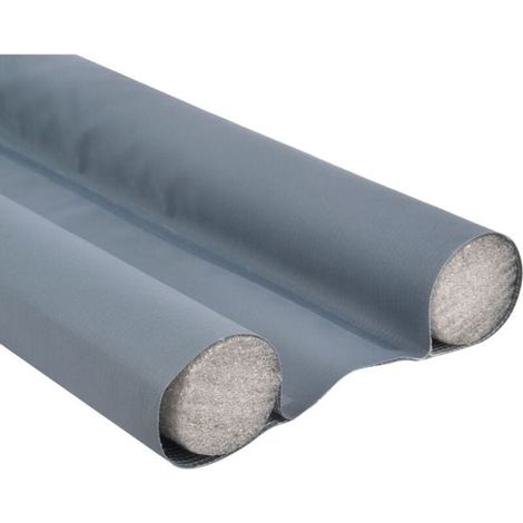 Bande isolante double bas de porte 95 cm WERKA PRO, joint anti-froid et anti-bruit, protection thermique pour seuil de porte, coupe-froid adhésif, longueur 95 centimètres, modèle professionnel. (1/3)
