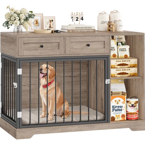 Jaula para perros, diseño espacioso, uso multifuncional. (1/2)