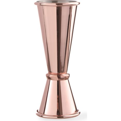 Gobelet doseur double face en cuivre pour barman 25 ml 50 ml Hendi 593332