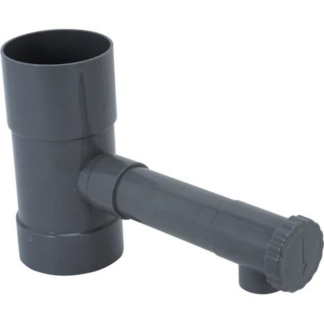 GREENGERS - COLECTORES DE AGUA DE LLUVIA - COLECTOR DE DRENAJE DE AGUA DE LLUVIA - DROP DIAM TRE 80MM - COMPATIBLE CON BAJANTE