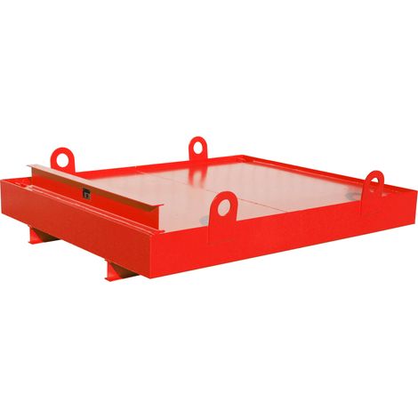 Bauer Containerwanne CW 1, 880l, Feuerrot