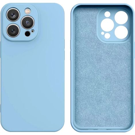 Cover posteriore in silicone per Samsung Galaxy S25 Edge - Blu