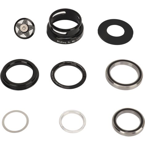 Jeu de direction pour fourche de vélo, cuvettes en alliage d'aluminium, pour cadre à pivot droit de 49,7 mm (1/5)