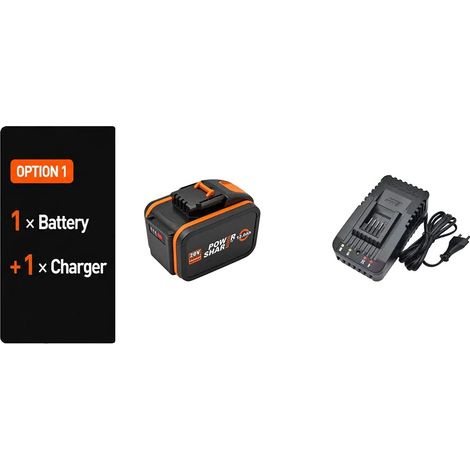 Batterie Lithium, Capacité 12000mAh, Compatible avec les Outils Worx, 15C-12.0AhX1 chargeur (1/2)