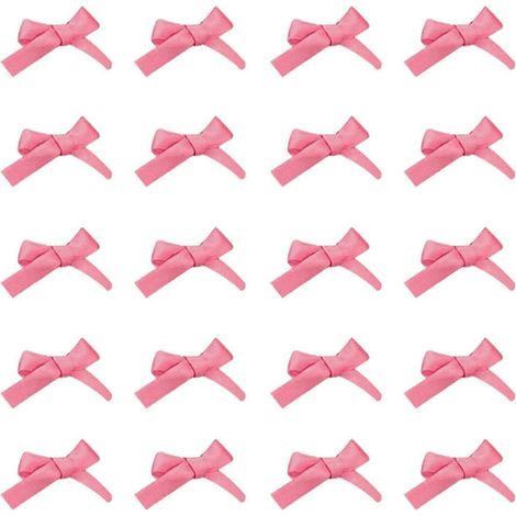 Lot de 20 épingles à cheveux décoratives pour fille, avec nœud papillon et dents intérieures résistantes. Pince à cheveux décorative pour frange et nœud papillon.-Pink (1/5)