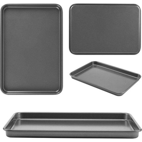Ensemble de 3 moules à pâtisserie rectangulaires antiadhésifs pour four, pour la cuisine maison 4,58 (1269) (1/5)