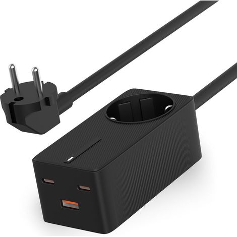 Caricabatterie da Parete KSIX GaN Nero 65 W (1/3)