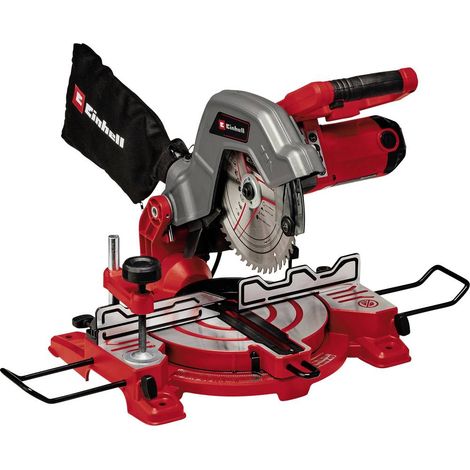 Einhell – Scie à onglet radiale 216 mm 1600 W – Profondeur de coupe 60 mm – Vitesse 5000 tr/min – Lame carbure pour bois dur