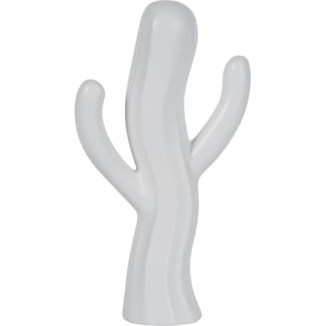 pour sculpture Succulente en Résine Design Minimaliste 18cm Décoration Intérieure pour Bureau pour étagère Salon Ornement Artistique (White) (1/5)