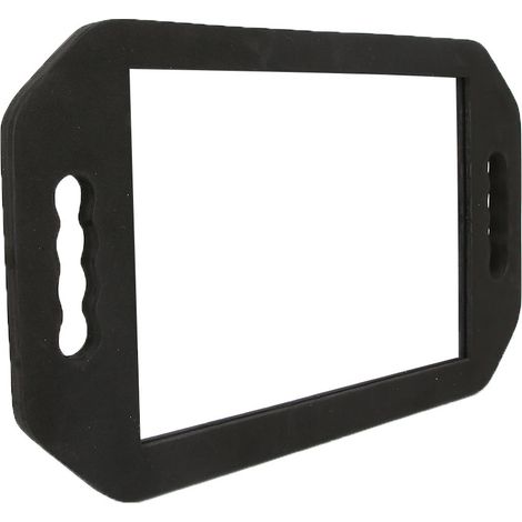 Miroir de Maquillage - Cadre EVA Élastique - Réfléchissant Sans Distorsion - Pour Maquillage et Lentilles - Noir - 1 Pièce (1/5)