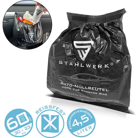 STAHLWERK Fodere per bidoni auto 60 pezzi 4,5 litri 23 x 30 cm fodere extra robuste